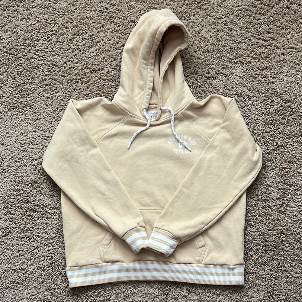 Brixton Yellow Hoodie Sweatshirt S